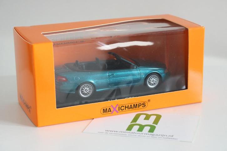 Volvo C70 Cabriolet 1998 blauw 1:43 Maxichamps, Hobby en Vrije tijd, Modelauto's | 1:43, Nieuw, Auto, Overige merken, Verzenden
