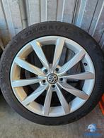 6-7mm! Originele VW Golf Dijon 17 inch antraciete velgen 5x1, Auto-onderdelen, Banden en Velgen, Gebruikt, Banden en Velgen, 17 inch
