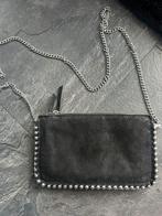 ZARA tasje clutch omhang zwart studs zilver, Ophalen of Verzenden, Zo goed als nieuw, Zwart, Overige merken
