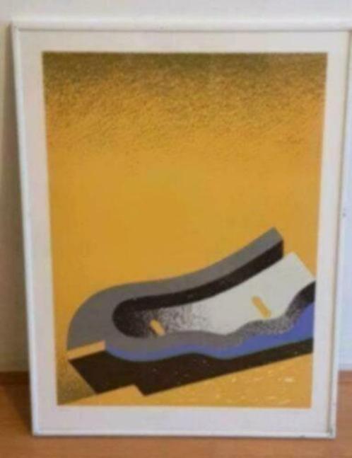 Orig. Niels Unbehagen zeefdruk gesign. en gen. 34 /40 1972, Antiek en Kunst, Kunst | Litho's en Zeefdrukken, Ophalen