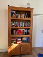 Teakhouten Boekenkast, Huis en Inrichting, Kasten | Boekenkasten, Ophalen, Met deur(en), 200 cm of meer, Teakhout