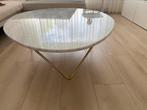 Furnified marmer salon tafel 120 x 100, Huis en Inrichting, Ophalen, Gebruikt, 75 cm of meer, Hout