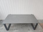 Mooie tuintafel met stenen blad, Ophalen, Gebruikt, Rechthoekig, Metaal
