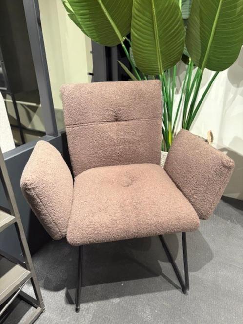Te koop: Trendhopper eetkamer stoel, Huis en Inrichting, Stoelen, Nieuw, Eén, Stof, Bruin, Ophalen of Verzenden