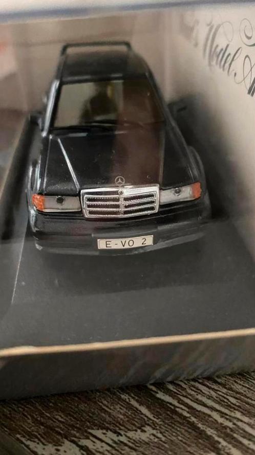 Mercedes 190 EVO 2 auto mint kartonnen doosje beschadigd, Hobby en Vrije tijd, Modelauto's | 1:43, Nieuw, Auto, MiniChamps, Ophalen of Verzenden