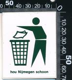 Sticker: Hou Nijmegen schoon, Ophalen of Verzenden, Zo goed als nieuw, Dier en Natuur