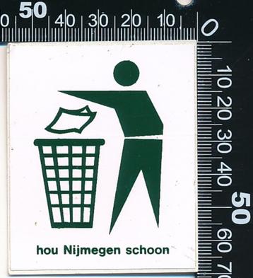 Sticker: Hou Nijmegen schoon beschikbaar voor biedingen