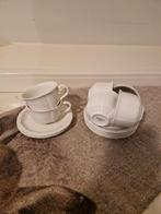 Als nieuw 6 theekop + schotels Villeroy & Boch Manoir Vitro, Ophalen of Verzenden, Zo goed als nieuw, Effen, Kop(pen) en/of Schotel(s)