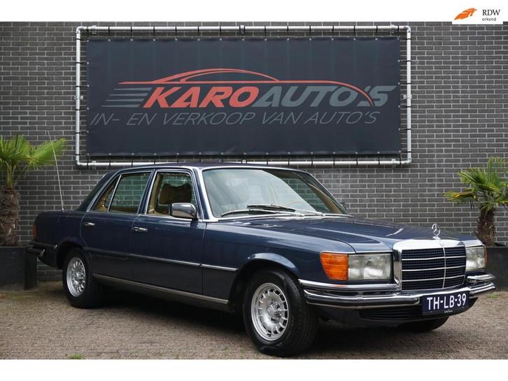 Mercedes-Benz S-klasse 280 SE AUT Oldtimer Leer Lmv APK 2027, Auto's, Mercedes-Benz, Bedrijf, Te koop, S-Klasse, Lederen bekleding