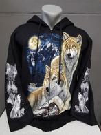 Zwart vest, Wolven, printvest, Kleding | Heren, Truien en Vesten, Ophalen of Verzenden, Nieuw, Overige maten, Zwart