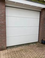 Witte sectionaal garagepoort, Ophalen, Kunststof, Garagedeur, Zo goed als nieuw