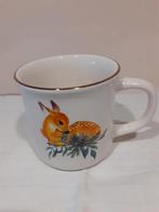 Vintage mok met een liggend hertje, Ophalen of Verzenden, Zo goed als nieuw