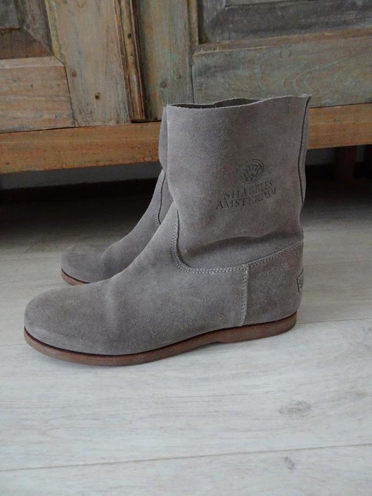 Grijze suede Shabbies laarzen maat 40, Kleding | Dames, Schoenen, Zo goed als nieuw, Lage of Enkellaarzen, Grijs, Ophalen of Verzenden