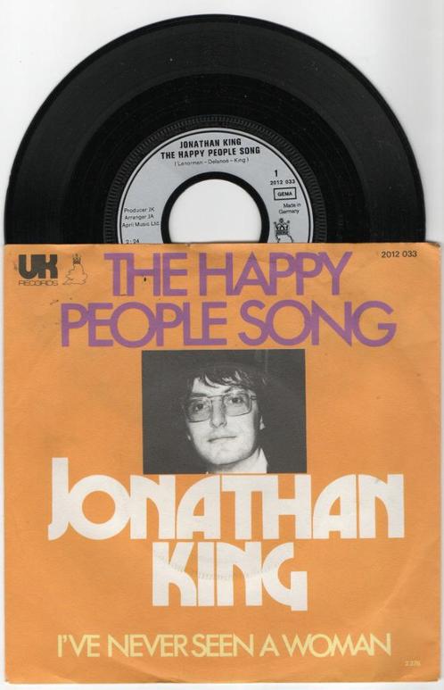 Jonathan King – The Happy People Song, Cd's en Dvd's, Vinyl Singles, Single, 7 inch, Ophalen of Verzenden