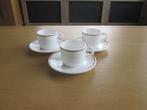 Arcopal France restorand 3 kop D8cm H6,5cm schotels D15cm, Gebruikt, Ophalen of Verzenden, Glas, Overige stijlen