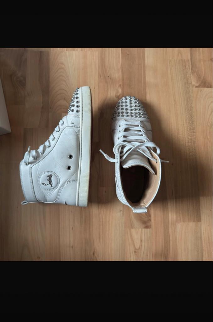 Originele Louboutins - Maat 42, Kleding | Heren, Schoenen, Gedragen, Sneakers of Gympen, Wit, Ophalen of Verzenden