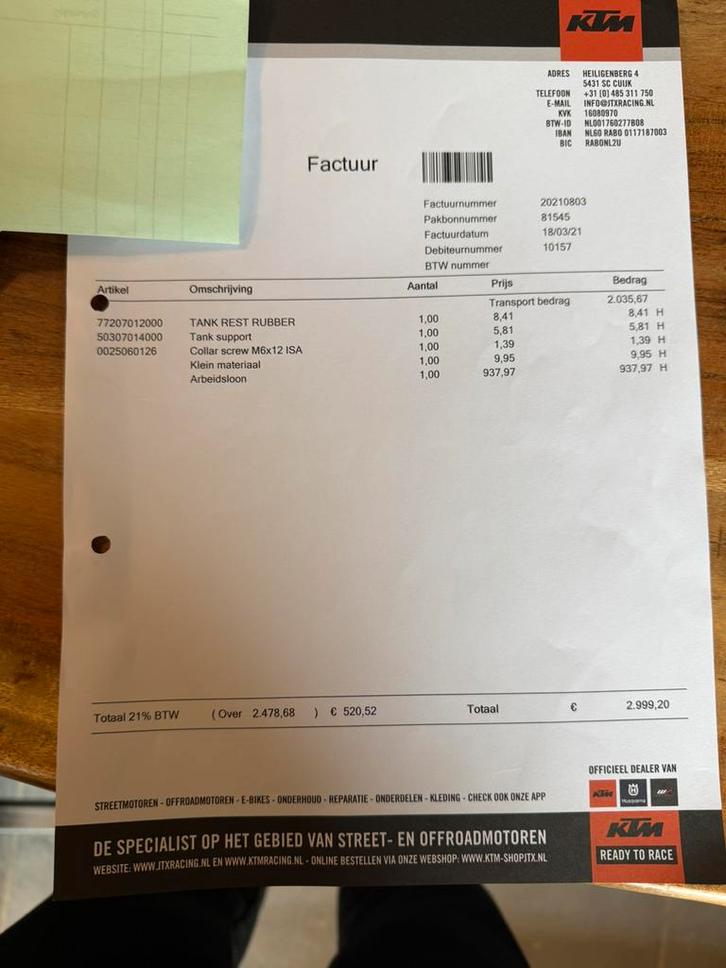 KTM 450EXC 2015 als nieuw !, Motoren, Motoren | KTM, Particulier, Crossmotor, Ophalen