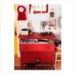 2 x houten Ikea Hemnes ladekasten/commode rood €100p.st, Kinderen en Baby's, Kinderkamer | Commodes en Kasten, Gebruikt, 50 tot 70 cm