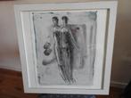 Litho - 2 vrouwen - Gesigneerd Bert van Kol, Ophalen