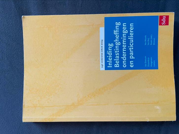Inleiding Belastingheffing ondernemingen en particulieren, Boeken, Wetenschap, Zo goed als nieuw, Sociale wetenschap, Ophalen