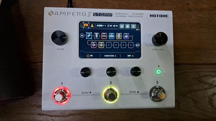 Ampero Stomp 2, compleet in originele doos, weinig gebruikt!, Muziek en Instrumenten, Effecten, Zo goed als nieuw, Multi-effect