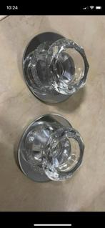 Twee glazen karsen houders, Ophalen of Verzenden, Overige materialen, Minder dan 25 cm