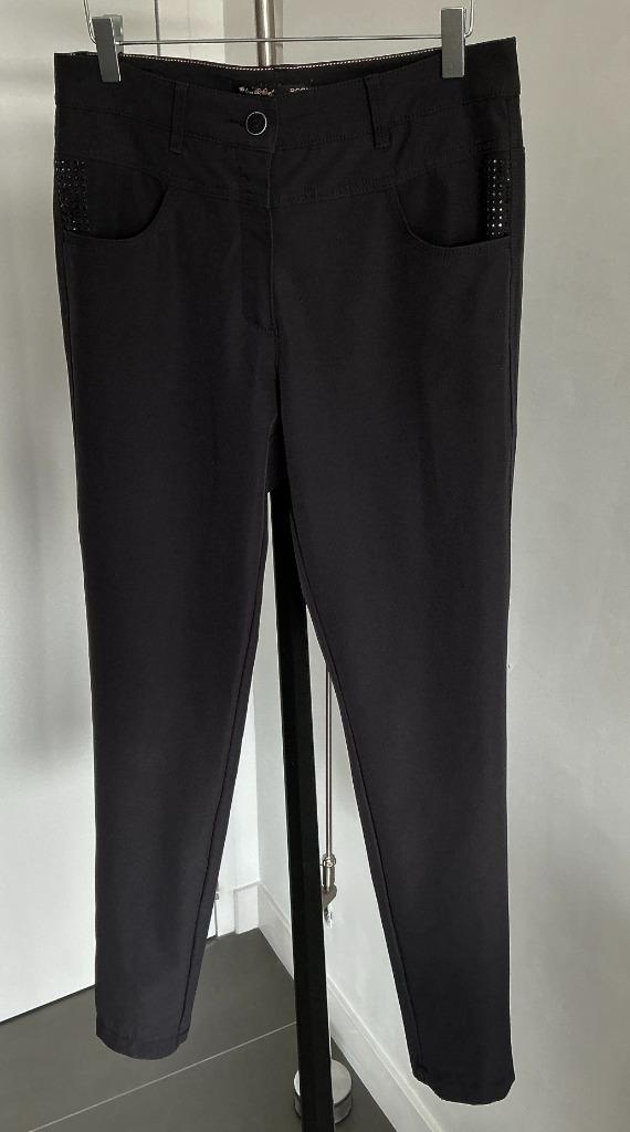 broek, merk Rosner , maat 36, Kleding | Dames, Broeken en Pantalons, Zo goed als nieuw, Maat 36 (S), Zwart, Lang, Ophalen of Verzenden