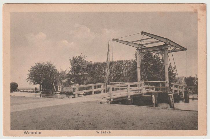 Waarder - Wiereke 1927, Verzamelen, Ansichtkaarten | Nederland, Gelopen, Zuid-Holland, 1920 tot 1940, Ophalen of Verzenden
