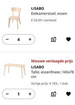 GEZOCHT Ikea lisabo stoelen en tafel Amersfoort omgeving, Huis en Inrichting, Tafels | Eettafels, Ophalen, Zo goed als nieuw, Rechthoekig