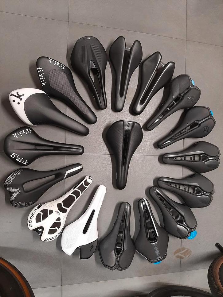 Zadels: Pro, Fizik, Berk, Prologo, Specialized etc., Fietsen en Brommers, Fietsonderdelen, Zo goed als nieuw, Racefiets, Zadel