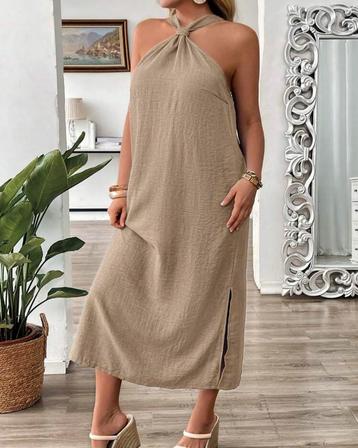 Jurkje Lela Beige (44 tm 52) ** NIEUW ** beschikbaar voor biedingen