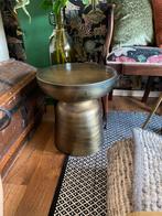 Bijzet tafel van metaal, Huis en Inrichting, Tafels | Bijzettafels, Ophalen, Minder dan 55 cm, Metaal of Aluminium, Rond