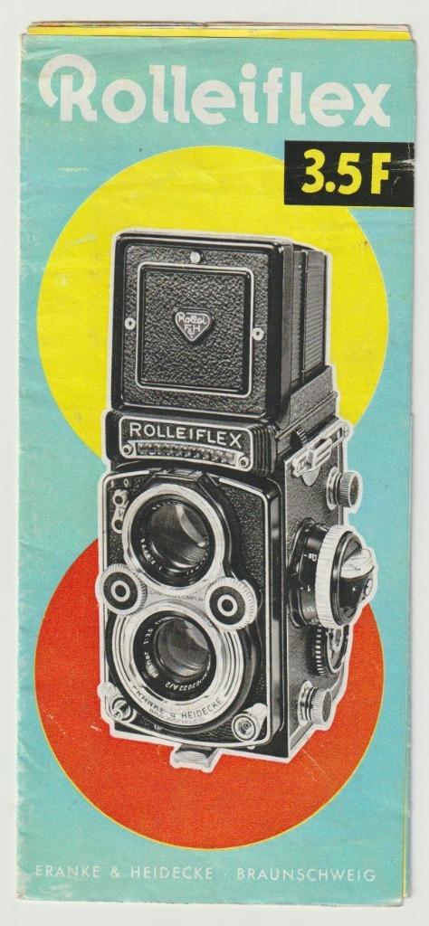 brochure Rollei-flex 3.5F Franke & Heidecke Braunschweig (D), Verzamelen, Merken en Reclamevoorwerpen, Zo goed als nieuw, Overige typen