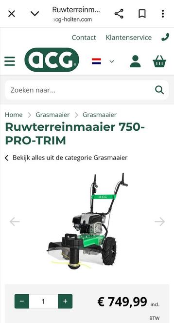 ACG 750-PRO-TRIM Ruwterreinmaaier beschikbaar voor biedingen