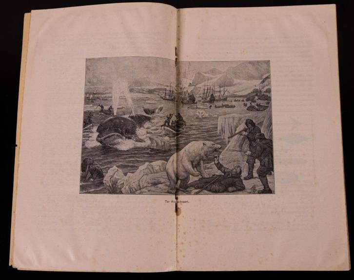 Schoolplaat boekje  Ter Walvischvaart., Antiek en Kunst, Antiek | Schoolplaten, Geschiedenis, Verzenden