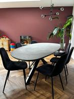 BOGARD Eettafel organische vorm - betonlook, Huis en Inrichting, Gebruikt, 100 tot 150 cm, 200 cm of meer, Vijf personen of meer