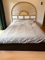 IKEA MALM bed (140x200) incl. matras, lattenbodem en 4 lades, Huis en Inrichting, Ophalen, Zwart, Tweepersoons, 140 cm