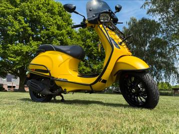 Vespa Sprint S mat geel, superstaat! beschikbaar voor biedingen