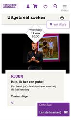 3 tickets theatervoorstelling help, ik heb een puber, Drie personen of meer, November