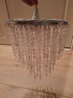 Hanglamp met plastic kraaltjes., Ophalen of Verzenden, Gebruikt, Metaal