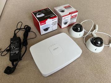Dahua NVR 4108-8P-4KS2 8-kanaals + 2x Camera's (Mini Dome) beschikbaar voor biedingen