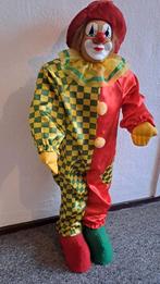 Grote clown staand carnaval rode hoed - 83 cm, Onbekend, Ophalen of Verzenden, Zo goed als nieuw, Onbekend