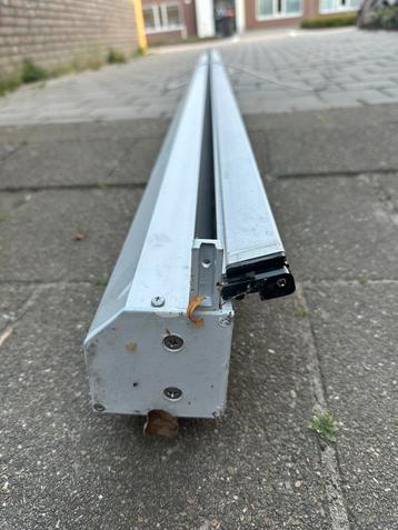 Elektrisch Zonnescherm grijs 255x145cm screen beschikbaar voor biedingen