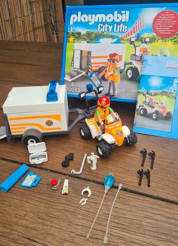 Playmobil City Life 70053 Eerste hulp quad met trailer beschikbaar voor biedingen