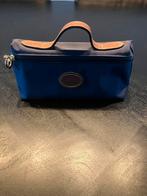 Blauw Longchamp make-up tasje, Ophalen of Verzenden, Gebruikt, Blauw, Handtas