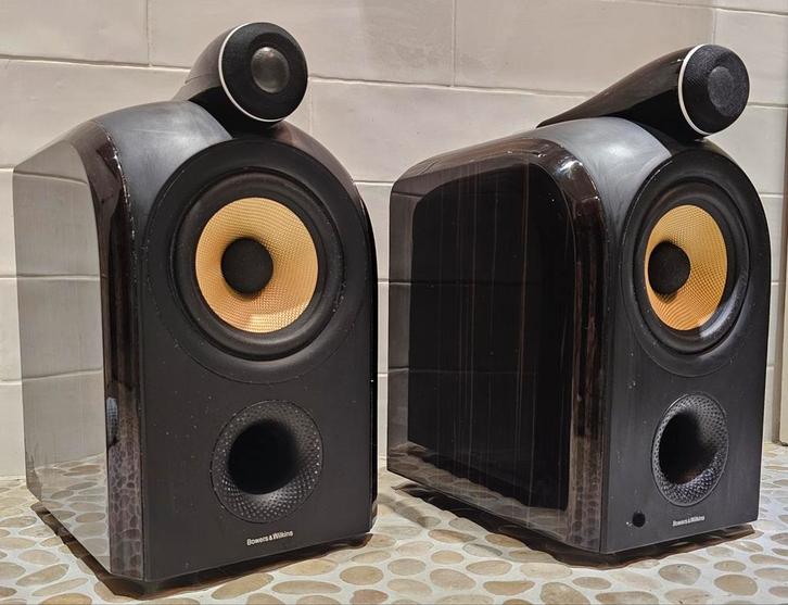 B&W PM1 Prestige Monitor Mocha Gloss topmonitor, Audio, Tv en Foto, Luidsprekers, Gebruikt, Front, Rear of Stereo speakers, 120 watt of meer