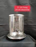Groot windlicht, Huis en Inrichting, Woonaccessoires | Kandelaars en Kaarsen, Ophalen, 25 tot 50 cm, Zo goed als nieuw, Metaal