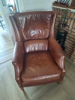 Bendic oorfauteuil, prachtig rundleer, Antiek en Kunst, Ophalen