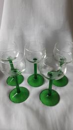 MOEZEL glazen 4 stuks, Antiek en Kunst, Antiek | Glas en Kristal, Ophalen of Verzenden