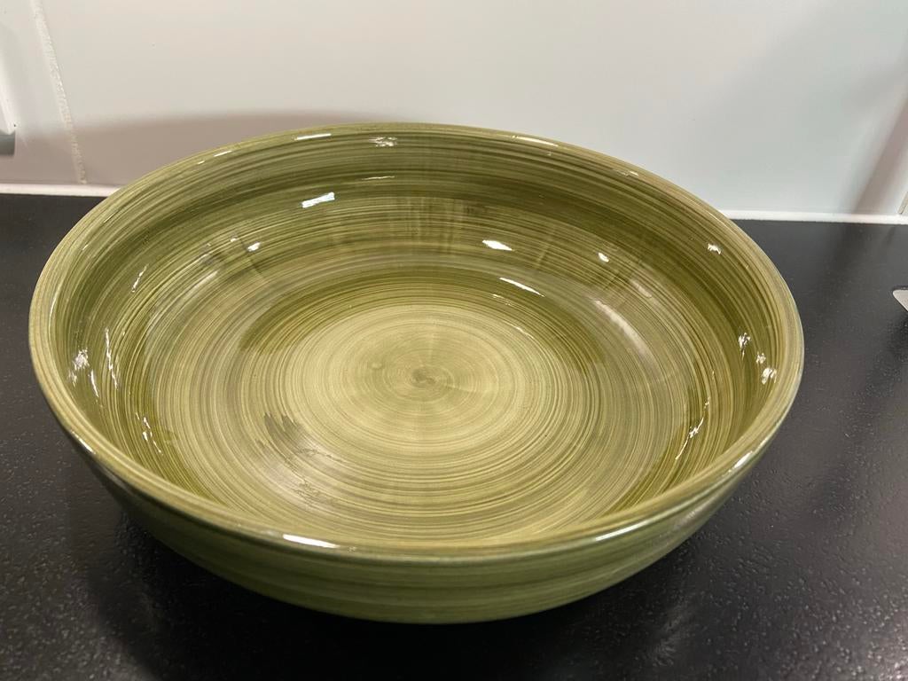 Handgemaakte Mano schaal 31 cm, Huis en Inrichting, Keuken | Servies, Ophalen of Verzenden, Nieuw, Overige stijlen, Schaal of Schalen